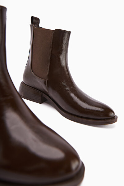 Limoya Γυναικείες μπότες Juta Brown Elastic Pull