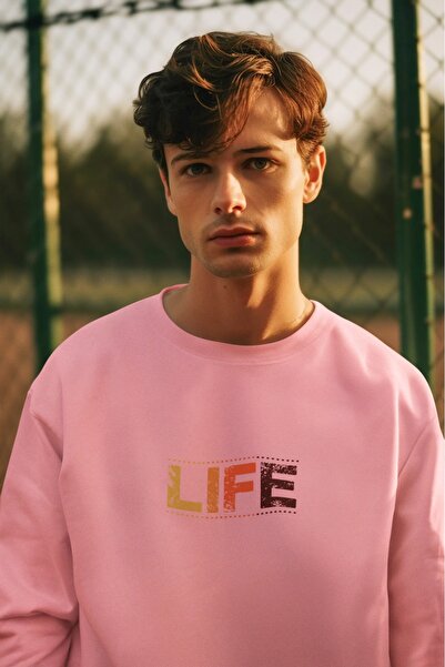 ArtYus Φούτερ LIFE2 Πολύχρωμο με λαιμόκοψη με τύπωμα ποδηλάτων