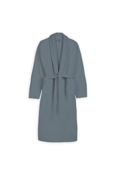 MADOR Bathrobe Velour 100% Cotton - Gray