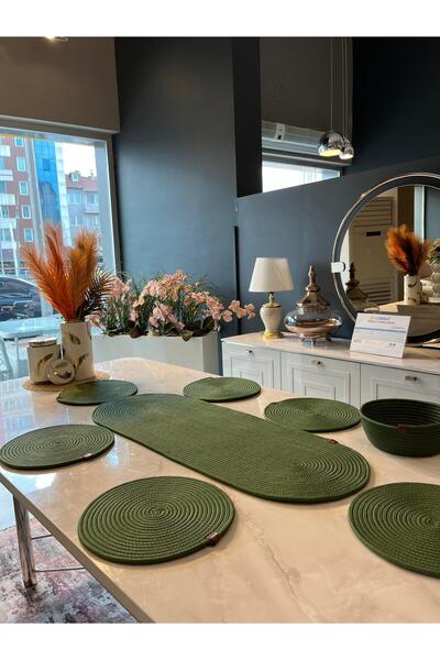 Türkmen Ev Tekstil الجوت، الخوص اللون الخدمة الأمريكية، 6Supla 1 Runner، 1 سل...