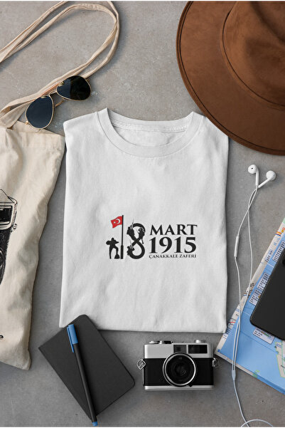 MAGORS Ataturk - Circular Neck Cotton Short Sleeve T-Shirt - Moon and Star Printed Adult and Children's T-Shirt