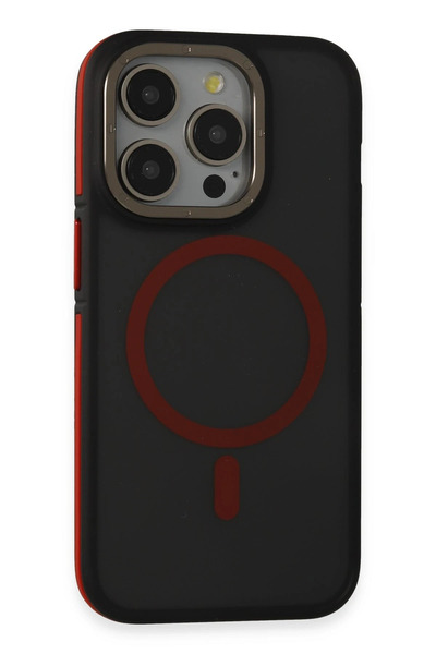 Joko غطاء ZENGEZUR لهاتف iPhone 15 Pro Max Rocky Magsafe - أسود-أحمر