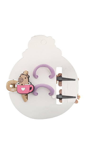 FuryaTedarik Fun Capybara Character Hair Clips for Children
