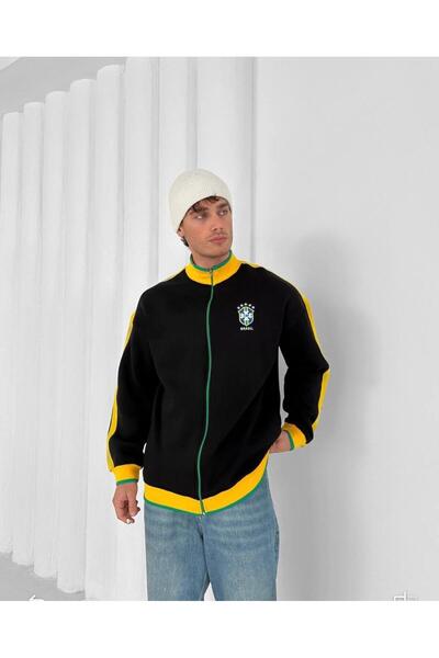 KUN SPORTSWEAR Premium Collar, Colorful Pattern, Oversize Unisex Sweatshirt