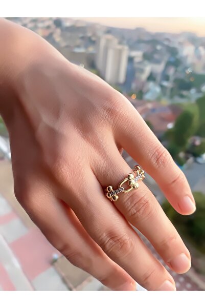 VEGALUXE Steel Paperclip Ring Adjustable