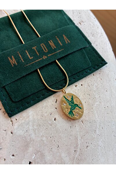 Miltonia Kırlangıç Çelik Kolye