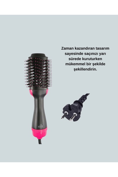ALFA AKSESUAR 03 1200W Hair Styling Brush with 3 Heat Levels.