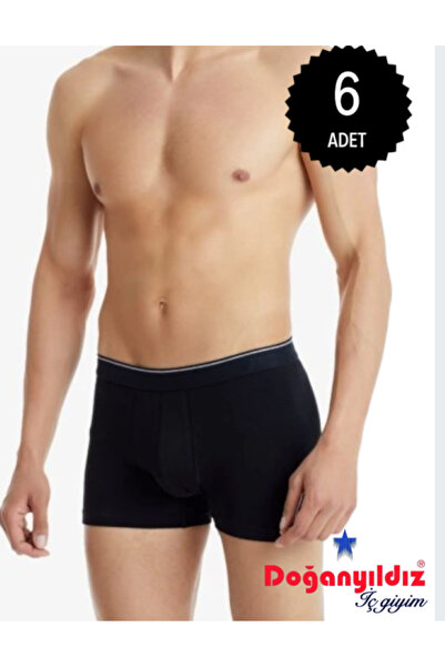 DOĞANYILDIZ Men's 6 Pieces Modal Lycra Body-Fitting Boxers