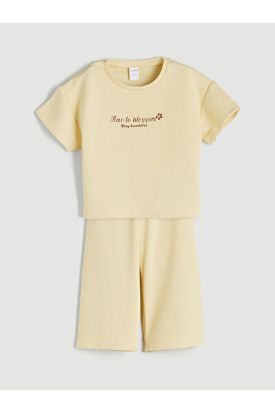 LC Waikiki Create Your Style from Uzg Store |   Printed Girls' T-Shirt and Pants 2-Pack