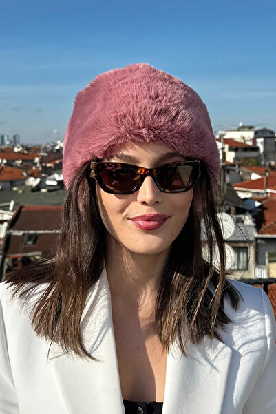 Mavelle Women's Pink Winter Trend Kalpak | Russian, Mongolian, Slavic Style Women's Hat