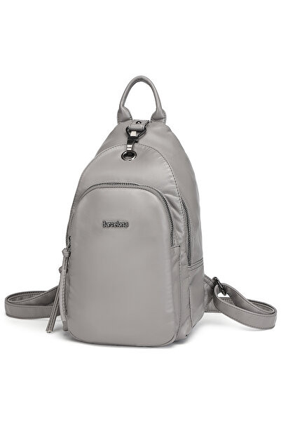 Hüvendo حقيبة ظهر نسائية صغيرة الحجم من برشلونة ديلي سبورتس 1639 باللون الرمادي الداكن