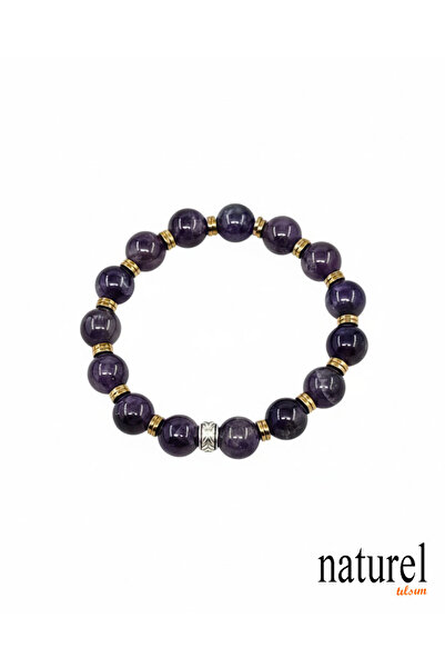Naturel Tılsım سوار من حجر الجمشت الطبيعي 10 ملم