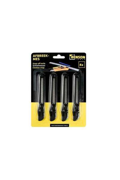 Benson Set 4 cuttere inguste 9 mm
