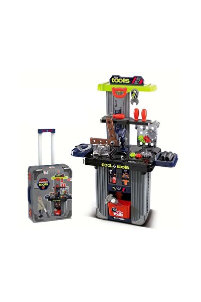 Rovo Banc de lucru jucarie 102A, cu unelte si accesorii, 42 piese