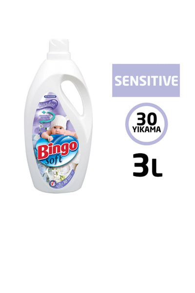 Bingo Soft Çamaşır Yumuşatıcısı Bebeğimin Kokusu 3 l Hipoalerjenik Boya ve Fosfat İçermez 30 Yıkama
