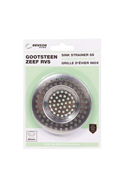 Benson Sink drain strainer on card