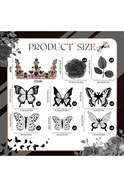 Baloane Vesele Birthday Cake Decoration Set With Royal Crown TOP132