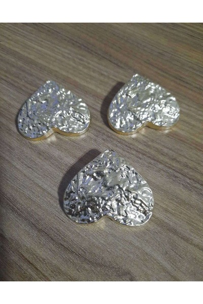 İMREN AKSESUAR ΜΕΤΑΛΛΙΚΟ ΚΟΥΜΠΙ ΚΑΡΔΙΑΣ ΜΕΓΑΛΟ ΜΕΓΕΘΟΣ ΕΠΙΚΑΛΥΜΠΤΟΜΕΝΟ ΧΡΥΣΟ 4 εκ. 1 ΣΥΣΚΕΥΑΣΙΑ 3 ΤΕΜΑΧΙΑ