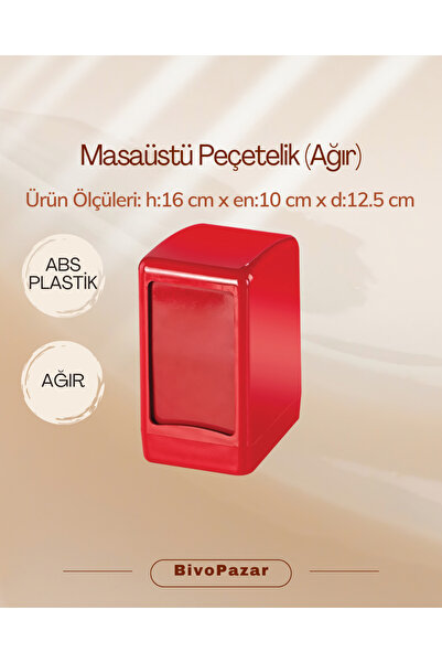 Palex Tabletop Napkin Holder (Napkin Dispenser) (Heavy Duty) Red