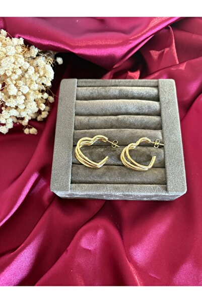 Çelik Kapli gold kaplama küpe