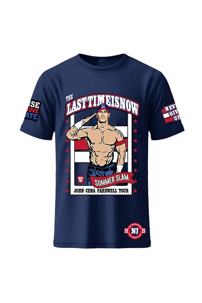 l'eivor John Cena Uc Me Never Give up Printed Cotton T-Shirt