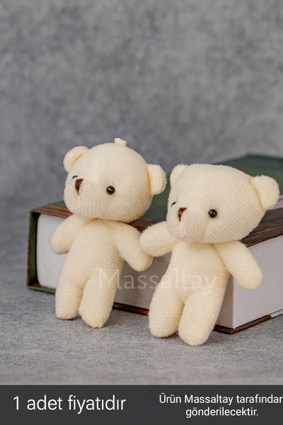 Massaltay Süsleme Ayıcık 11 cm – Nikah Şekeri, Kına, Bebek Doğum Günü ve Orga...