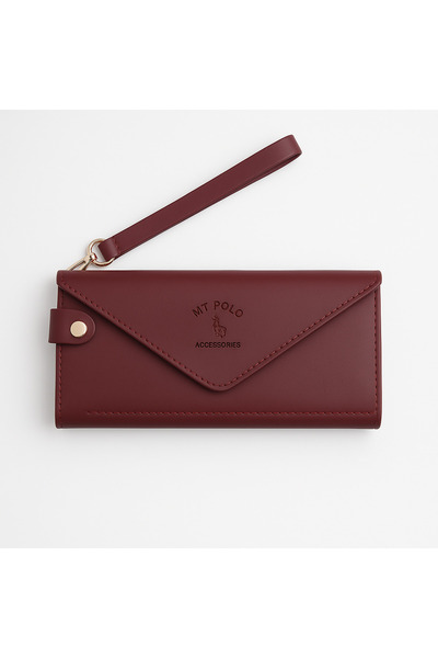 ZERAMİNE Long Women's Wallet with Phone Compartment and Wrist Strap