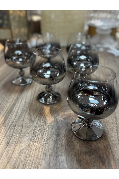 hediye Esterhomedecor 6-Pack Coffee Side Glasses 250ml Gray