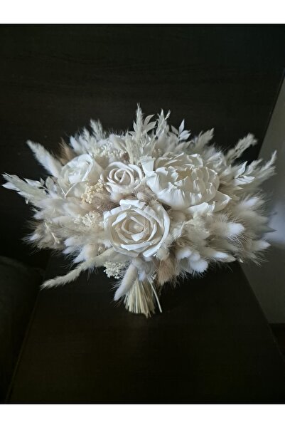Yellow Tulip Bridal/godmother bouquet, dried and cryogenic plants