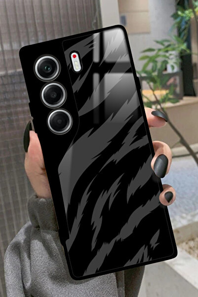 TECNO Camon 40 Uyumlu Zebra Tasarımlı Glossy Premium Kılıf