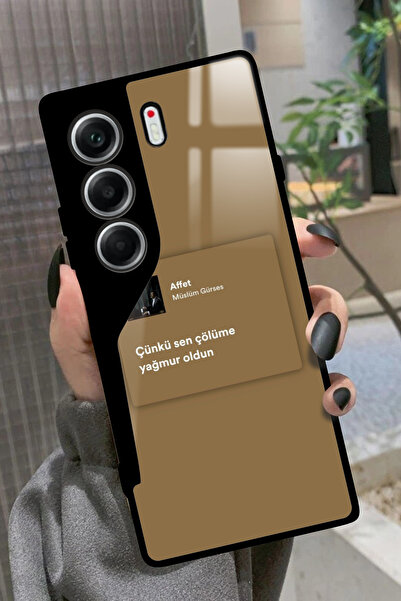 TECNO Camon 40 Uyumlu Müslüm Gürses Şarkı Sözü Tasarımlı Glossy Premium Kılıf