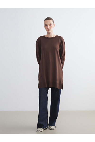 LC Waikiki İzr Yeni Sezon Bisiklet Yaka Kadın Triko Tunik