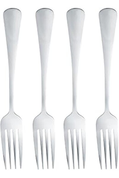 Generic Royalford 4pcs Stainless Steel Basic Table Fork Set RF12543 Heavy Duty Forks Cutlery Set Silverware