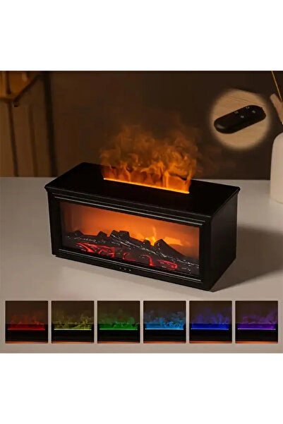 Genel Markalar EZERE A4 Şömine Esintili Aromaterapi Difüzörü Ultrasonik Hava Nemlendici-(5775) - tygo1511-728