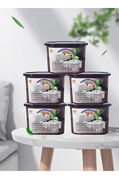 Generic هوماركت - عبوة من 5 قطع - مزيل رطوبة من فحم الخيزران، مقاوم للعفن، مز...