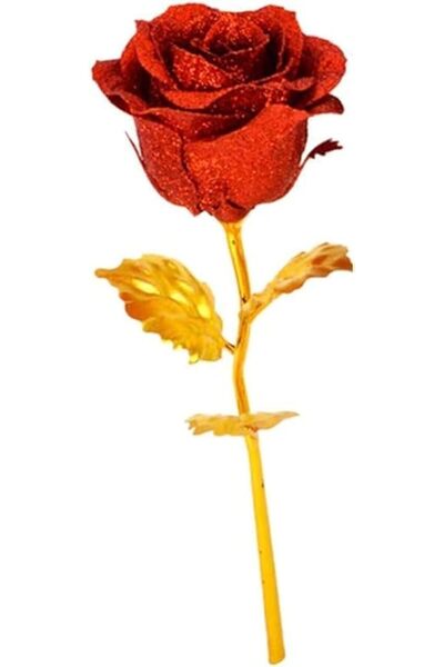 Generic 24K Rose Artificial Flower for Wife Women with Luxury Gift Box Unique Gifts