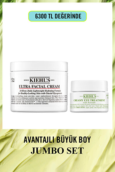 Kiehl's Avokado Yağı İçerikli Ultra Nemlendirici ve Göz Kremi Yoğun Nem İkili...