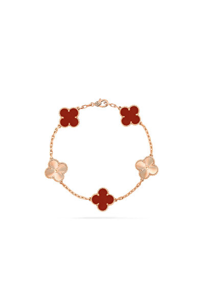 Luxe boutique VANCLEEF ARPELS VINTAGE ALHAMBRA BRACELET, 5 MOTIFS