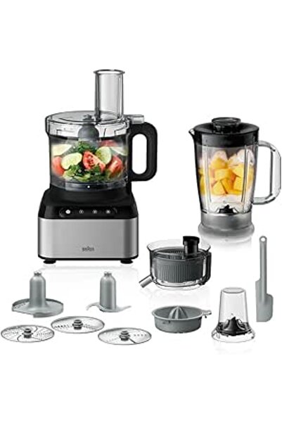 Generic Braun Fp 3235 Si Purease 12 In 1 Food Processor, 800W, 2.1L Bowl, Met...
