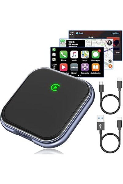 Generic محول كار بلاي لاسلكي ممتاز - هيكل من الألومنيوم والزجاج | دونجل كار ب...