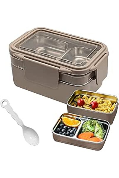 Generic UCHUANG Bento Lunch Box for Adults & kids, Reusable Stainless Steel Meal Box, Leakproof Food Storage