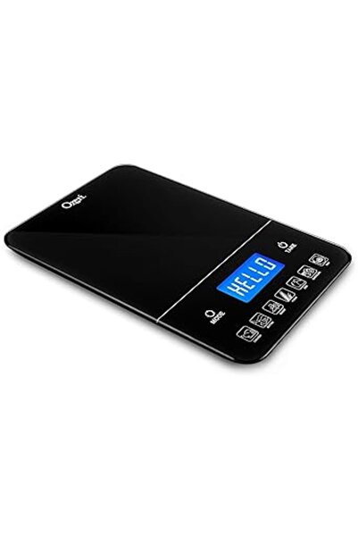 Generic ميزان مطبخ رقمي Ozeri ZK19 Touch III بسعة 10 كجم مع عداد السعرات الحرارية، 22 رطلاً، أسود
