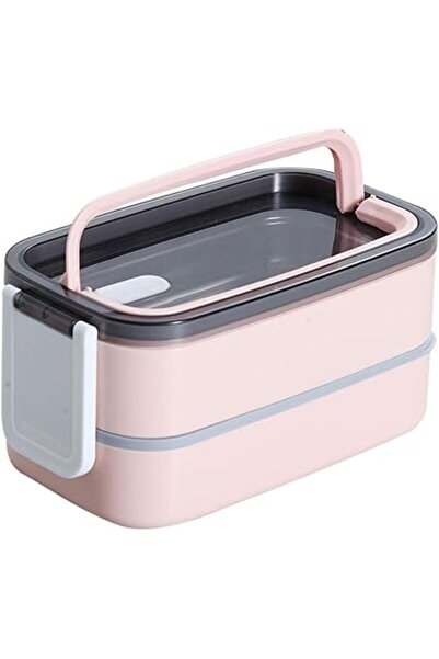 Generic ECVV 2-Layer Bento Box Adult Lunch Box, Leakproof Lunch Container with Multi Compartments for School