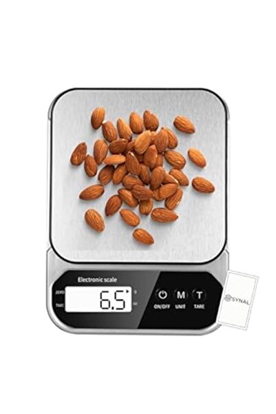 Generic ميزان مطبخ رقمي متعدد الوظائف من SYNAL، ميزان طعام عالي الدقة مزود بمستشعر وشاشة كبيرة