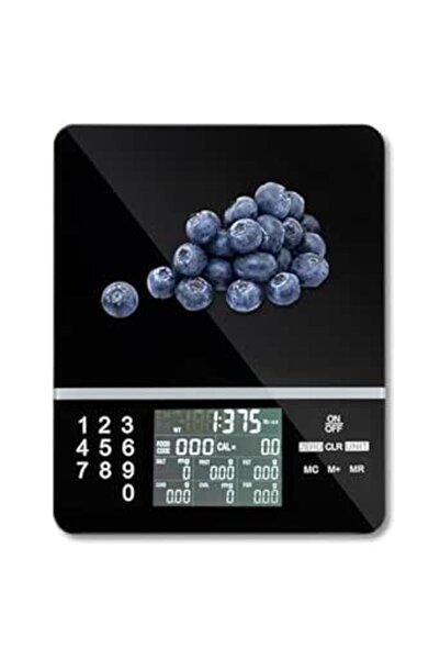 Generic ميزان طعام EXRP مع حاسبة غذائية، شاشة رقمية لحساب السعرات الحرارية الغذائية للوجبة