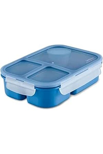 Generic LocknLock To Go Lunchbox 980ml Blue - Leak-Proof, Compact, Microwave Safe