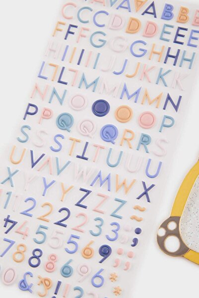 DeFacto Women's Cat-Themed Letter Charm Keychain G1017Axns