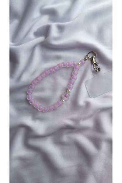 Rodopiva Pembe Boncuklu Papatya Detaylı Charm Anahtarlık & Çanta Aksesuarı