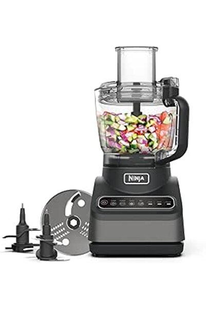 Generic معالج طعام نينجا مع 4 برامج أوتوماتيكية: التقطيع، والهرس، والتقطيع، والخلط، و3 سرعات يدوية، سعة 2.1 لتر