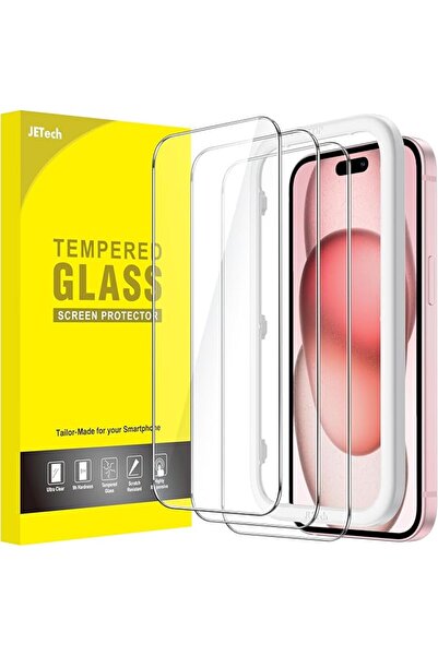 Generic Screen Protector for iPhone 15 6.1-Inch, Tempered Glass Film with Easy Installation Tool, Case-Frie